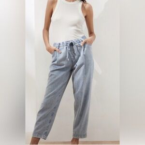 Banana Republic Blue Barrel Jeans Relaxed Fit